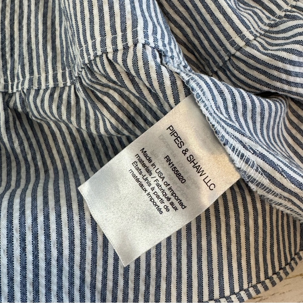 Veronica Beard York Bomber Jacket Striped Seersucker Coastal Preppy Large - Picture 7 of 13